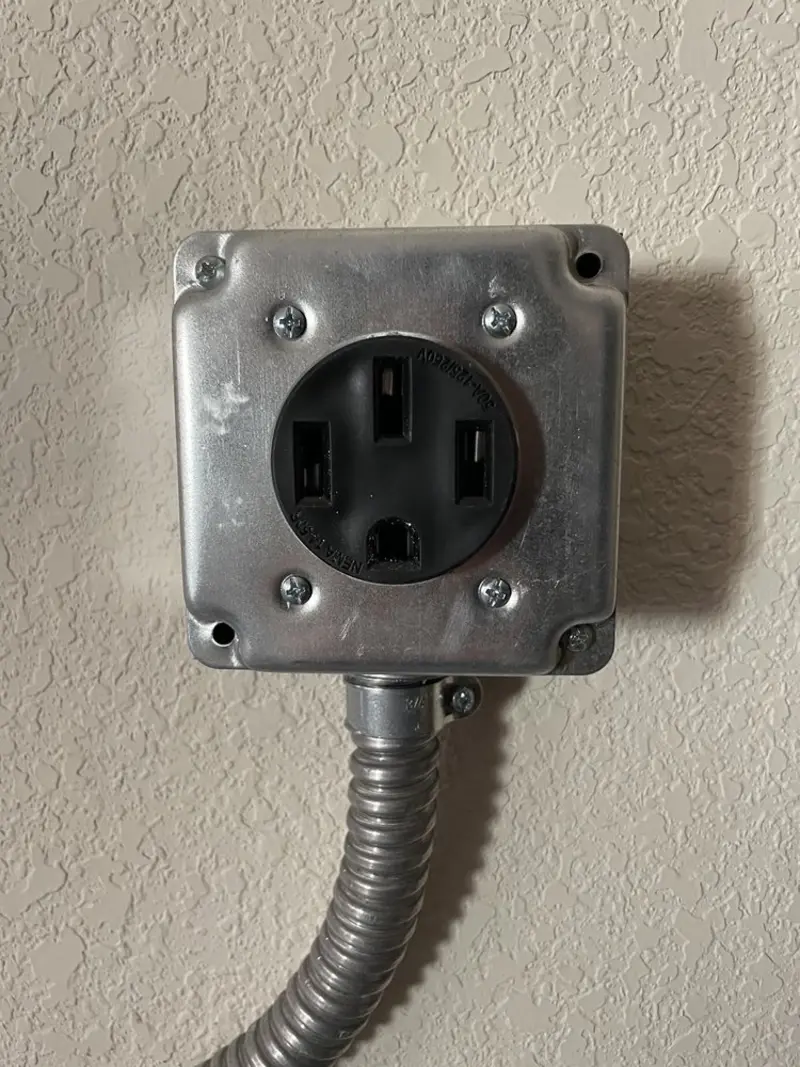 NEMA 14-50 outlet installed for Electrical Panel Upgrade in Lynnwood
